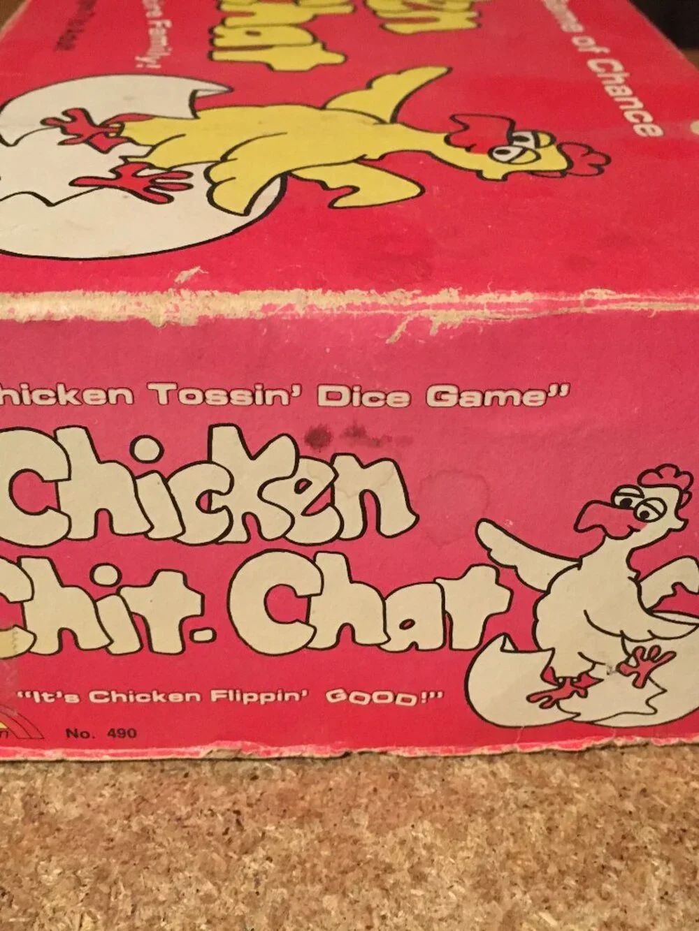 VINTAGE CHICKEN CHIT CHAT TOSSIN DICE GAME 1981 A HILARIOUS GAME OF CHANCE